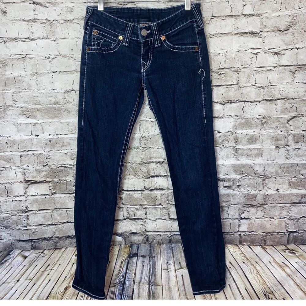 True-religion Women's Blue and Navy Jeans